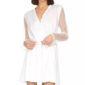 Flora Nikrooz Showstopper Charmeuse CoverUp Robe bridal elegant wedding day robe